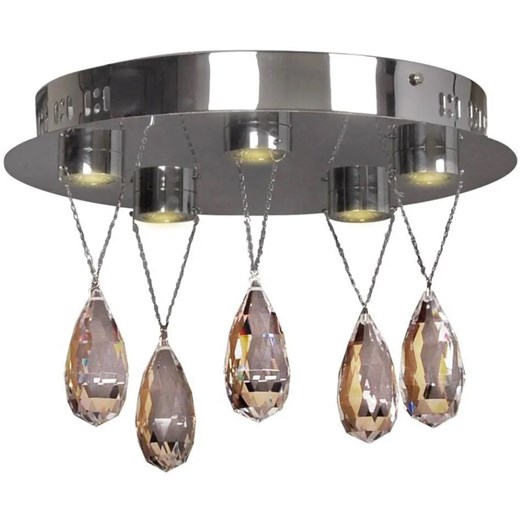Lampa sufitowa glamour z kryształkami - K538 B1-F70 ze sklepu Edinos.pl w kategorii Lampy sufitowe - zdjęcie 174673925
