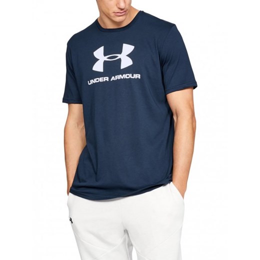 Męski t-shirt z nadrukiem UNDER ARMOUR SPORTSTYLE LOGO SS ze sklepu Sportstylestory.com w kategorii T-shirty męskie - zdjęcie 174676297