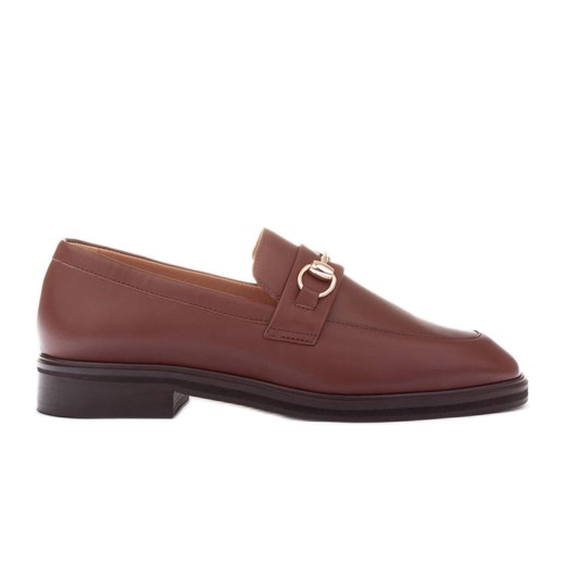 Marco Shoes Loafersy półbuty damskie brązowe ze sklepu ButyModne.pl w kategorii Mokasyny damskie - zdjęcie 174676438