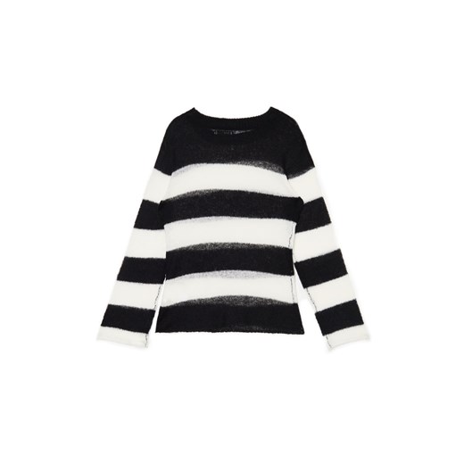 Cropp - Sweter w paski - biały Cropp L Cropp
