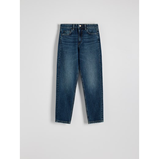 Reserved - Jeansy mom fit - granatowy Reserved 34 Reserved