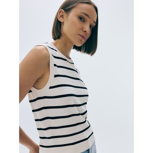 Reserved - Top z wiskozą - wielobarwny ze sklepu Reserved w kategorii Bluzki damskie - zdjęcie 174680585