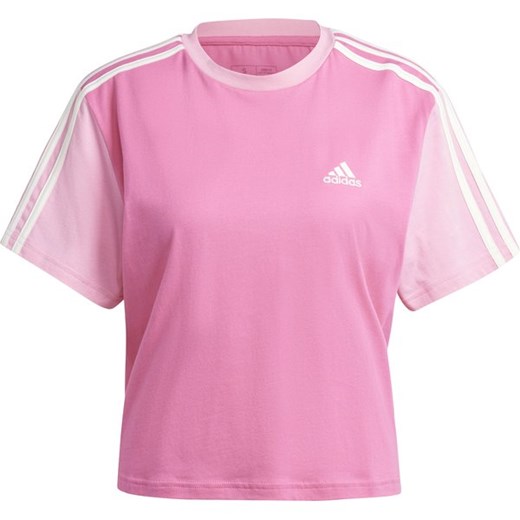 Koszulka damska Essentials 3-Stripes Single Jersey Crop Top Adidas ze sklepu SPORT-SHOP.pl w kategorii Bluzki damskie - zdjęcie 174682139