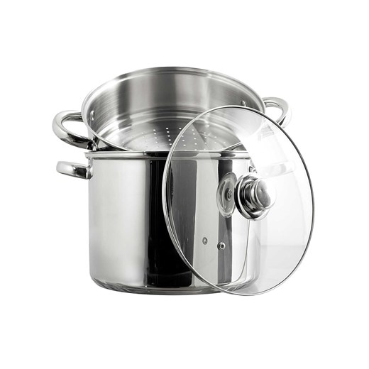 COOK CONCEPT Parowar w kolorze srebrnym z pokrywką - Ø 25,5 cm Cook Concept onesize wyprzedaż Limango Polska