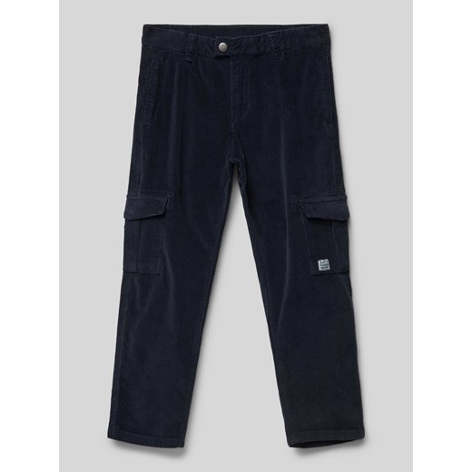 Spodnie cargo o kroju regular fit z wpuszczanymi kieszeniami ze sklepu Peek&Cloppenburg  w kategorii Spodnie chłopięce - zdjęcie 174689276