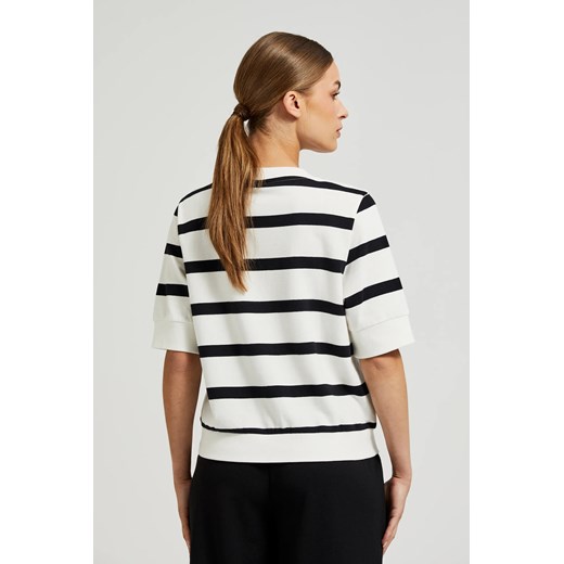 Bluza damska Moodo.pl biała w paski 