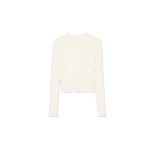 Cropp - Kremowy sweter z półgolfem - kremowy ze sklepu Cropp w kategorii Swetry damskie - zdjęcie 174693339