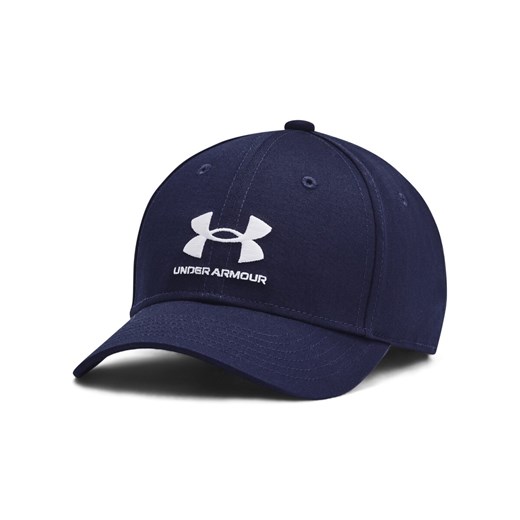 Chłopięca czapka z daszkiem Under Armour Youth Sportstyle Lockup Adj - granatowa ze sklepu Sportstylestory.com w kategorii Czapki dziecięce - zdjęcie 174694159