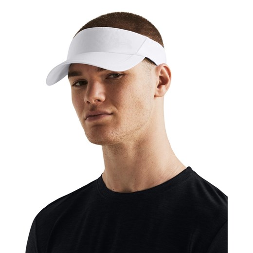 Męski daszek do biegania Under Armour M Iso-Chill Launch Visor - biały ze sklepu Sportstylestory.com w kategorii Czapki z daszkiem męskie - zdjęcie 174694176