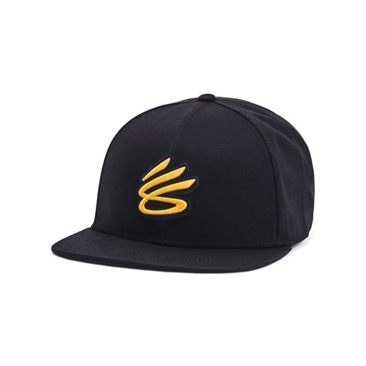 Męska czapka z daszkiem Under Armour M Curry Flatbrim Snapback - czarna ze sklepu Sportstylestory.com w kategorii Czapki z daszkiem męskie - zdjęcie 174694178