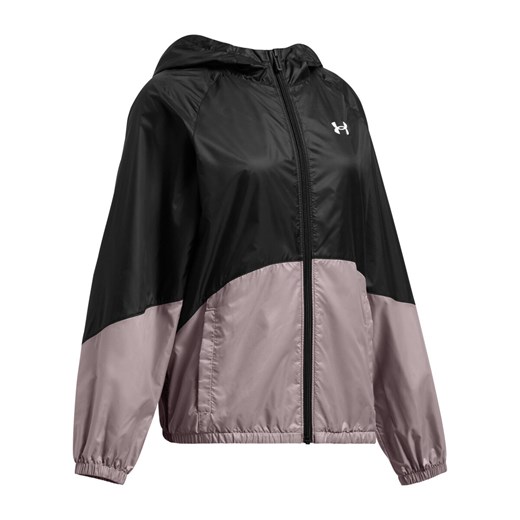 Dziewczęca kurtka wiatrówka Under Armour UA Sport Windbreaker Jkt - czarna ze sklepu Sportstylestory.com w kategorii Kurtki damskie - zdjęcie 174694505