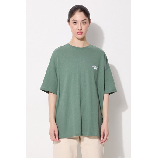 Dickies t-shirt bawełniany kolor zielony Dickies L promocyjna cena PRM