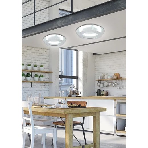 Srebrny nowoczesny plafon LED 50 cm - D156-Vetrix Candellux One Size Edinos.pl
