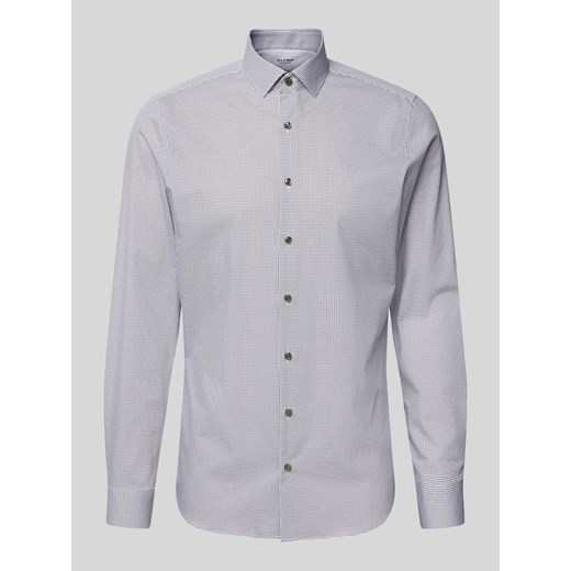 Koszula biznesowa o kroju slim fit z kołnierzykiem typu kent ze sklepu Peek&Cloppenburg  w kategorii Koszule męskie - zdjęcie 174697498