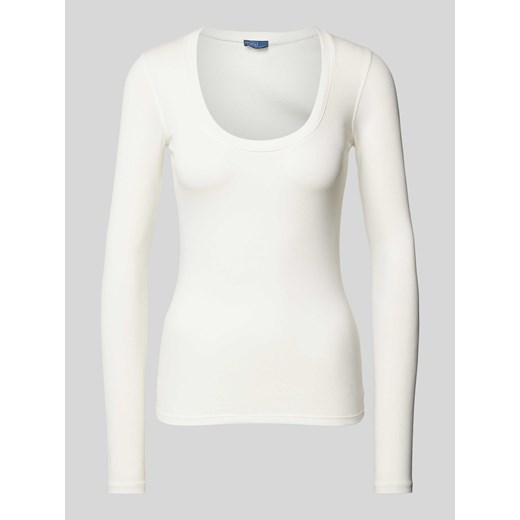 Sweter z dzianiny z prążkowanym,okrągłym dekoltem ze sklepu Peek&Cloppenburg  w kategorii Swetry damskie - zdjęcie 174697557