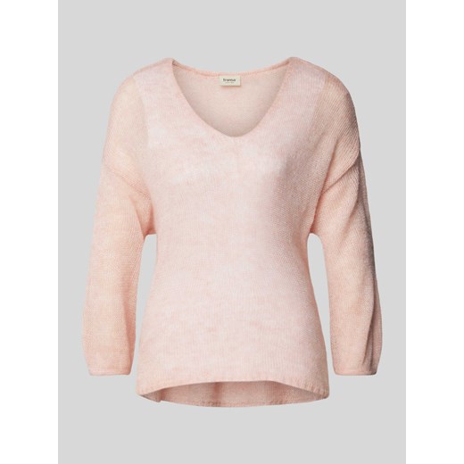 Sweter z dzianiny z dekoltem w serek model ‘sissel’ ze sklepu Peek&Cloppenburg  w kategorii Swetry damskie - zdjęcie 174697628