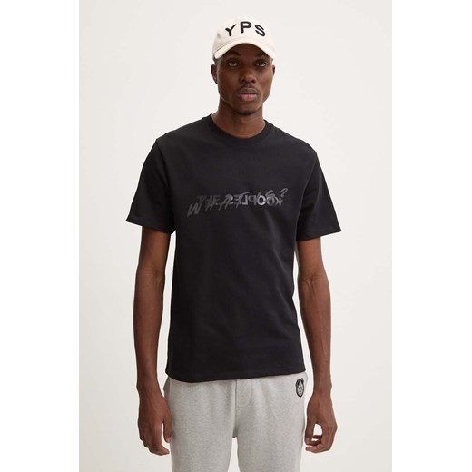 The Kooples t-shirt bawełniany męski kolor czarny z nadrukiem HTSC27010K ze sklepu ANSWEAR.com w kategorii T-shirty męskie - zdjęcie 174701595