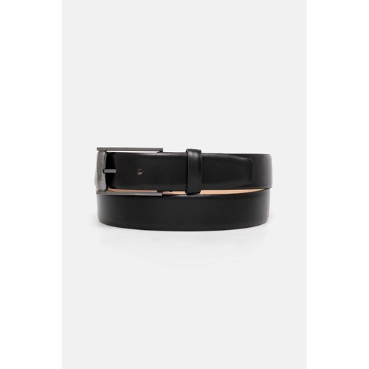 Calvin Klein pasek skórzany męski kolor czarny K50K512330 ze sklepu ANSWEAR.com w kategorii Paski męskie - zdjęcie 174703229