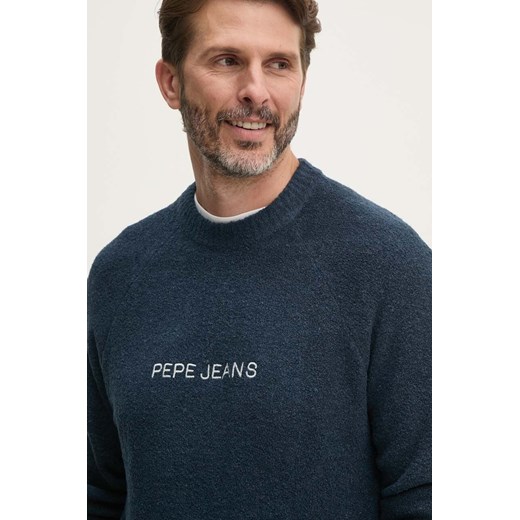 Pepe Jeans sweter CLOY męski kolor granatowy lekki PM702461 ze sklepu ANSWEAR.com w kategorii Swetry męskie - zdjęcie 174703766