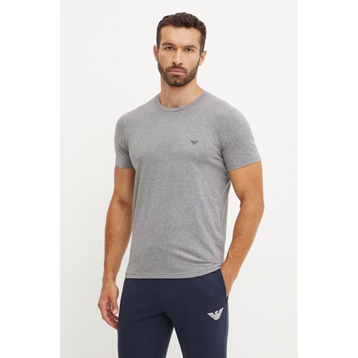 Emporio Armani Underwear t-shirt lounge 2-pack kolor fioletowy gładki 111267 4F720 ze sklepu ANSWEAR.com w kategorii T-shirty męskie - zdjęcie 174704315