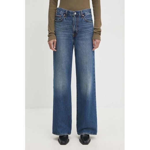 Levi&apos;s jeansy damskie kolor granatowy ze sklepu ANSWEAR.com w kategorii Jeansy damskie - zdjęcie 174704777