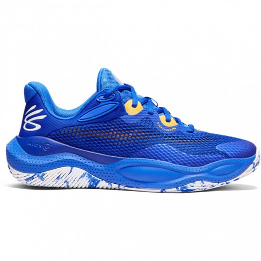 Buty do koszykówki uniseks Under Armour Curry Splash 24 - niebieskie ze sklepu Sportstylestory.com w kategorii Buty sportowe męskie - zdjęcie 174709535