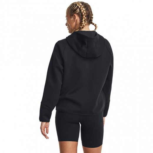 Damska bluza treningowa rozpinana z kapturem Under Armour Unstoppable Fleece FZ - czarna ze sklepu Sportstylestory.com w kategorii Bluzy damskie - zdjęcie 174709608