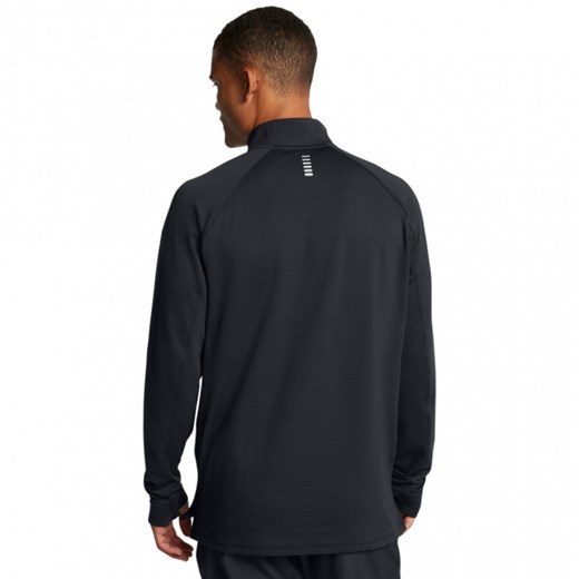 Męska bluza do biegania Under Armour UA Launch Elite Cw Half Zip - czarna ze sklepu Sportstylestory.com w kategorii Bluzy męskie - zdjęcie 174709719
