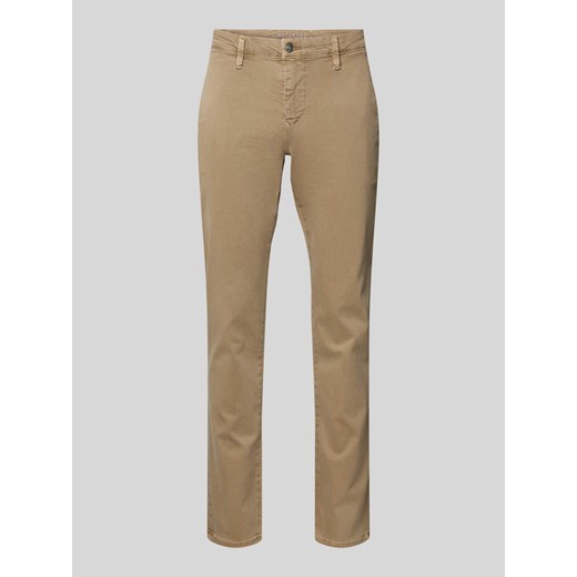 Spodnie o kroju slim fit z aplikacją z logo model ‘Lennox’ ze sklepu Peek&Cloppenburg  w kategorii Spodnie męskie - zdjęcie 174709798
