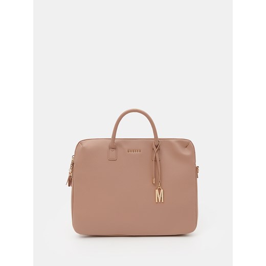 Mohito - Beżowa torba na laptopa - beżowy ze sklepu Mohito w kategorii Torby na laptopa - zdjęcie 174713579