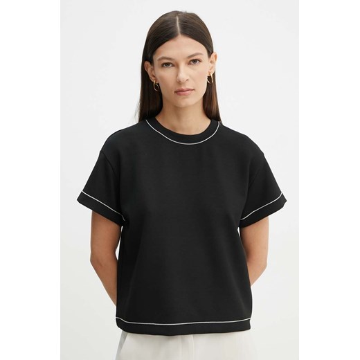 Theory t-shirt damski kolor czarny O0626504 ze sklepu ANSWEAR.com w kategorii Bluzki damskie - zdjęcie 174714289