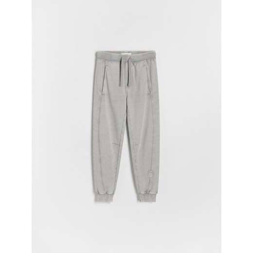 Reserved - Joggery z efektem sprania - ciemnoszary Reserved 164 (13 lat) Reserved