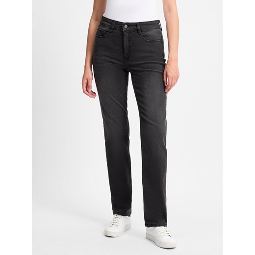 MAC Jeansy Kobiety Bawełna antracytowy jednolity ze sklepu vangraaf w kategorii Jeansy damskie - zdjęcie 174722648