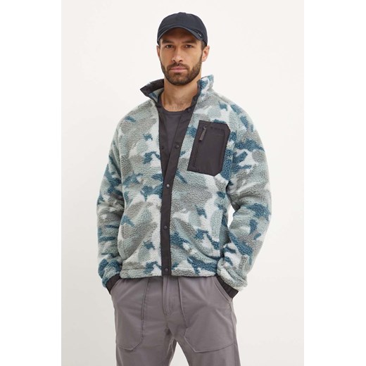 Helly Hansen bluza sportowa Panorama kolor niebieski wzorzysta 63349 ze sklepu ANSWEAR.com w kategorii Bluzy męskie - zdjęcie 174722806