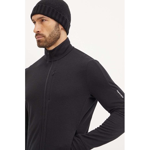 Icebreaker bluza sportowa Merino 260 Quantum IV kolor czarny melanżowa IBBA56W10011 ze sklepu ANSWEAR.com w kategorii Bluzy męskie - zdjęcie 174722816
