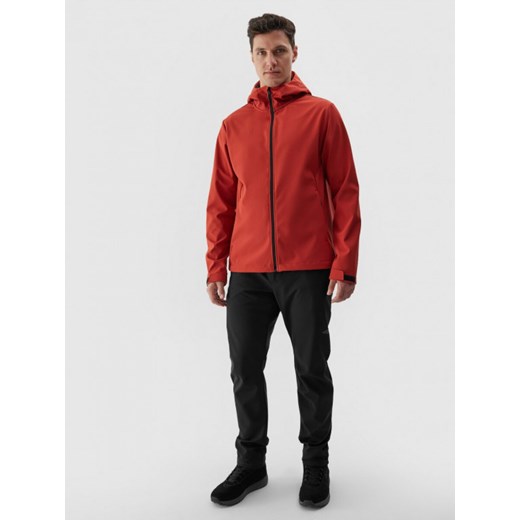Męska kurtka softshell membrana 5000 4F 4FWAW24TSOFM283 - czerwona ze sklepu Sportstylestory.com w kategorii Kurtki męskie - zdjęcie 174726397