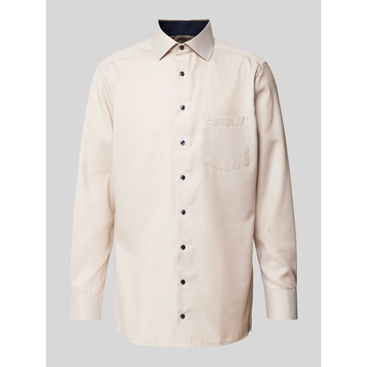Koszula biznesowa o kroju regular fit z kołnierzykiem typu kent ze sklepu Peek&Cloppenburg  w kategorii Koszule męskie - zdjęcie 174726846