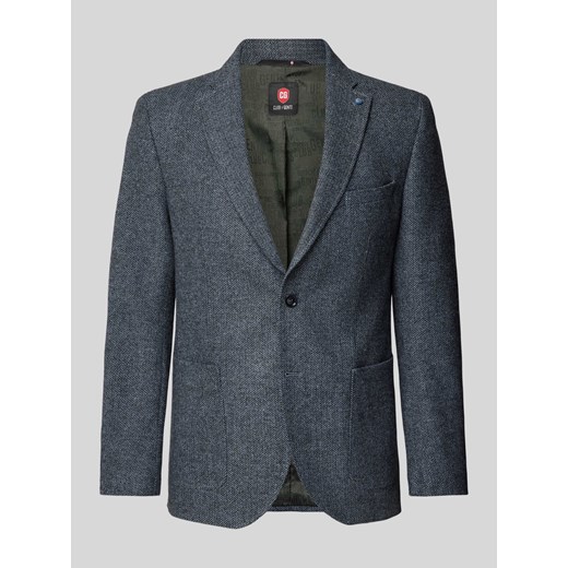 Marynarka na dwa guziki o kroju slim fit z kołnierzem z połami model ‘Adyson’ ze sklepu Peek&Cloppenburg  w kategorii Marynarki męskie - zdjęcie 174726886