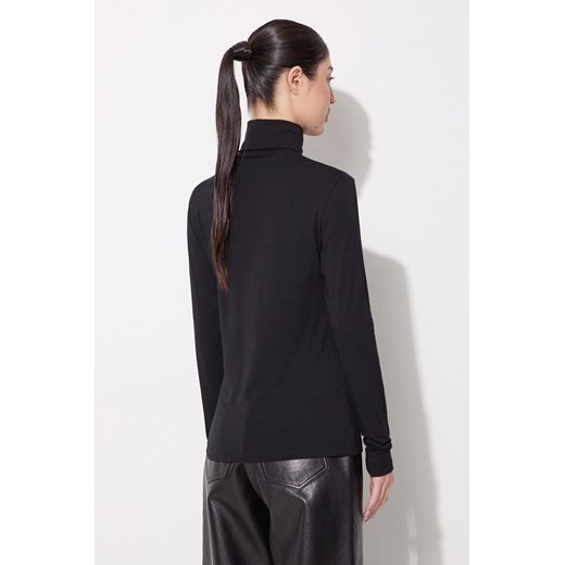 Samsoe Samsoe longsleeve ESTER damski kolor czarny z golfem F00013122 Samsoe Samsoe S/M wyprzedaż PRM