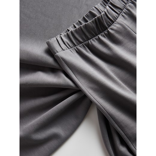 Reserved - Spodnie wide leg - ciemnoszary Reserved M Reserved