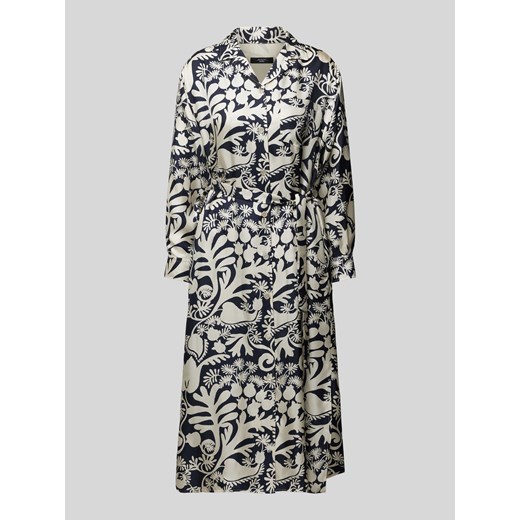 Sukienka jedwabna z wiązanym paskiem model ‘GAIA’ ze sklepu Peek&Cloppenburg  w kategorii Sukienki - zdjęcie 174731377