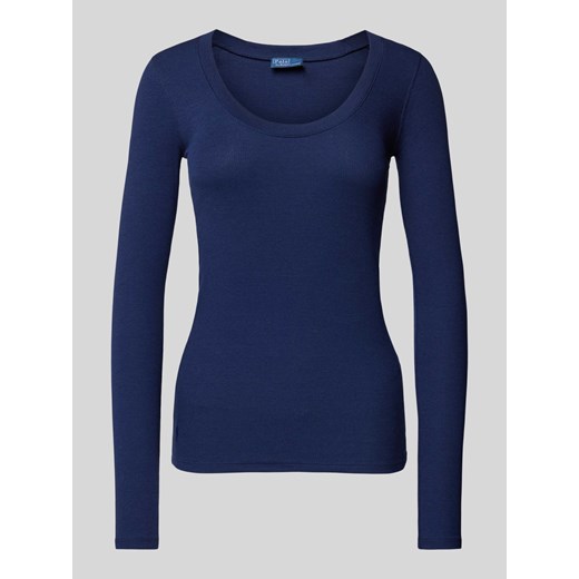 Sweter z dzianiny z prążkowanym,okrągłym dekoltem ze sklepu Peek&Cloppenburg  w kategorii Swetry damskie - zdjęcie 174731418