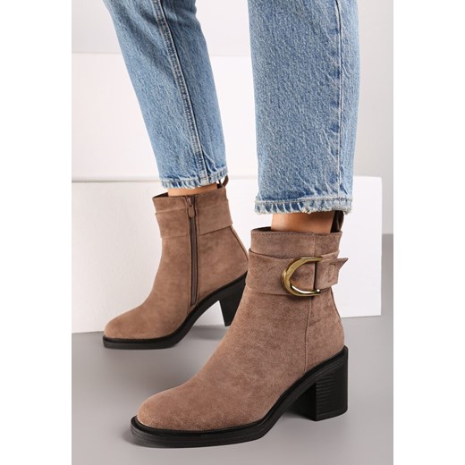 Botki Renee bez zapięcia na jesień eleganckie 