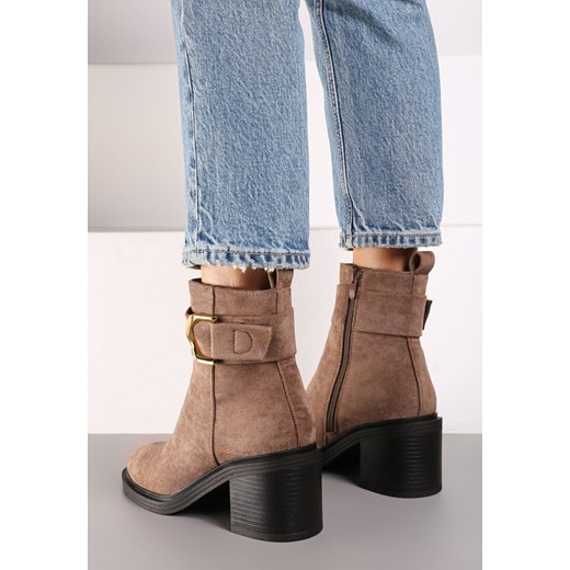 Botki Renee eleganckie bez zapięcia 