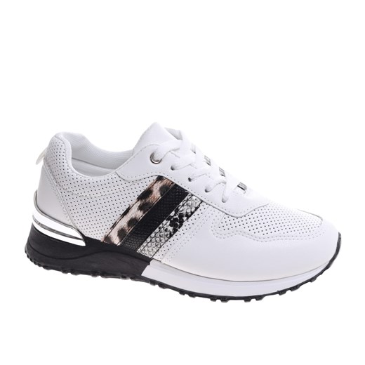Buty sportowe damskie Pantofelek24 sneakersy wiązane wiosenne