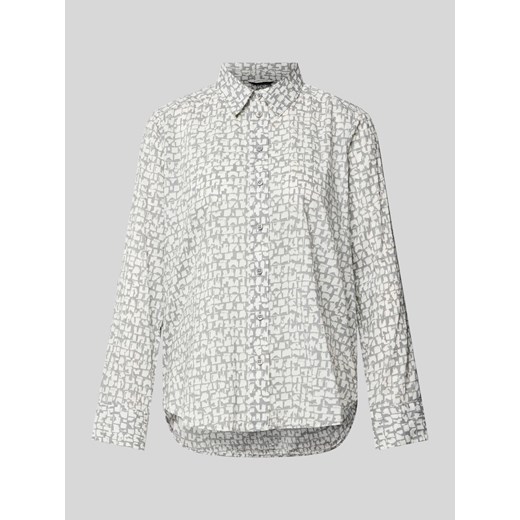 Bluzka koszulowa o kroju regular fit ze wzorem na całej powierzchni ze sklepu Peek&Cloppenburg  w kategorii Koszule damskie - zdjęcie 174734279