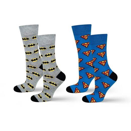 Skarpetki męskie SOXO Batman i Superman DC Comics -  2 Pary ze sklepu Sklep SOXO w kategorii Skarpetki męskie - zdjęcie 174735088