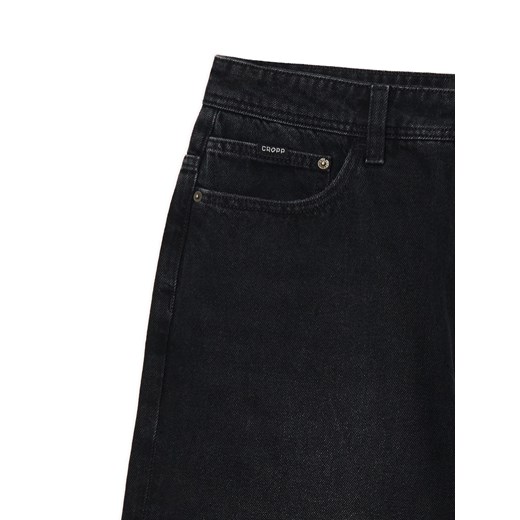 Cropp - Czarne jeansy super baggy - czarny Cropp 28/30 Cropp