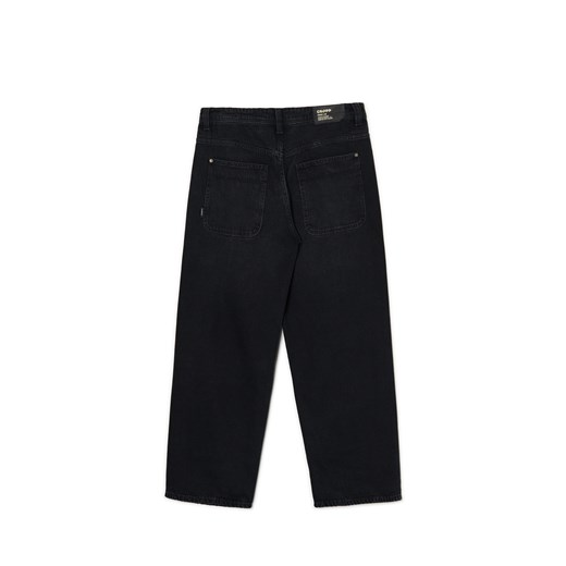 Cropp - Czarne jeansy super baggy - czarny Cropp 28/30 Cropp
