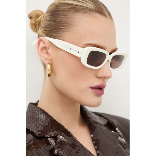 AllSaints okulary przeciwsłoneczne damskie kolor biały ALS500682453 ze sklepu ANSWEAR.com w kategorii Okulary przeciwsłoneczne damskie - zdjęcie 174738108